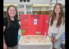 Allison O’Lauglin & Merliah Drouse placed First with their display about Peru.   