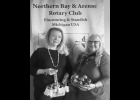 DIANE JULIAN (above right) and Rotarian Ellen Charlebois (above left) show some of the many Pysanky eggs Julian displayed at last week’s Rotary meeting. A close-up of one egg is shown below. --Courtesy Photo
