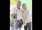 Don Wackerle, Keep the Fire Burning recipient, and Executive Director Shannon Forshee. --Courtesy Photo