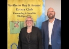 John Kowalczyk (right), President of the Bay County Humane Society and Donna Billow (left), Executive Director of the Humane Society, presented to Rotary Club members at the August 17th meeting. --Courtesy Photo