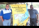 David Tokarsky, Rotary Club President, and Parys Lidell, Garber Nissan/Hyundai General Manager in Saginaw. --Courtesy Photo
