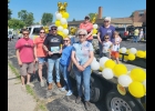 THE AWARD FOR THE FIRST PLACE FLOAT in the 2023 Cheesy CheeseTown Parade went to Phlash Welding. --Courtesy Photo