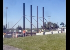 THE NEW SCOREBOARD FOR SPARTAN STADIUM started taking shape last week with the installation of its support beams and their footings. The new scoreboard was funded by the Spartan Sports Boosters, with support from numerous local businesses. --Journal Photo