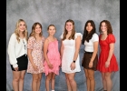 CLASS REPRESENTATIVES: (l-r) Freshman Aly Kolb, Grace Maillette, Sophomores Kahlen Gentle, Kailee Rugenstein, Juniors Arianna Bustamante and Abby Grzegorczyk.